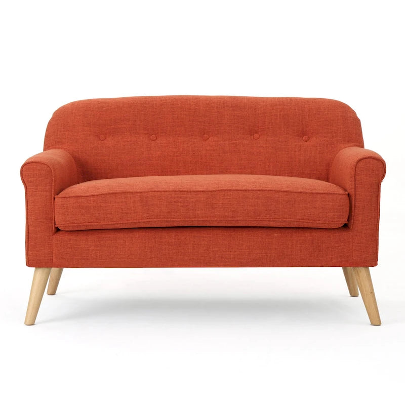 Causeuse en tissu Mariah Mid-Century