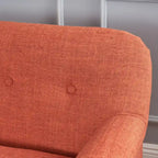 Causeuse en tissu Mariah Mid-Century