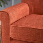 Causeuse en tissu Mariah Mid-Century