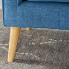 Causeuse en tissu Mariah Mid-Century
