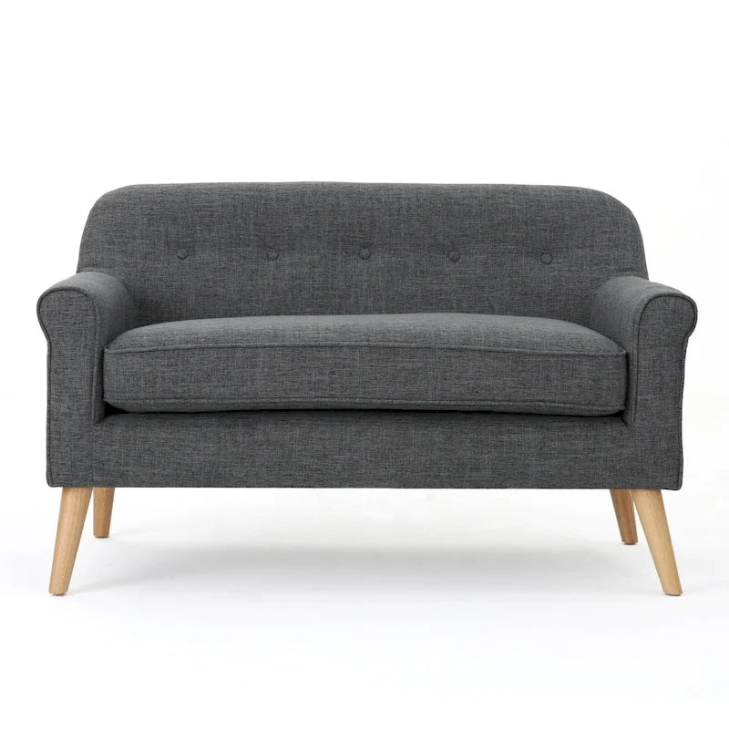 Causeuse en tissu Mariah Mid-Century