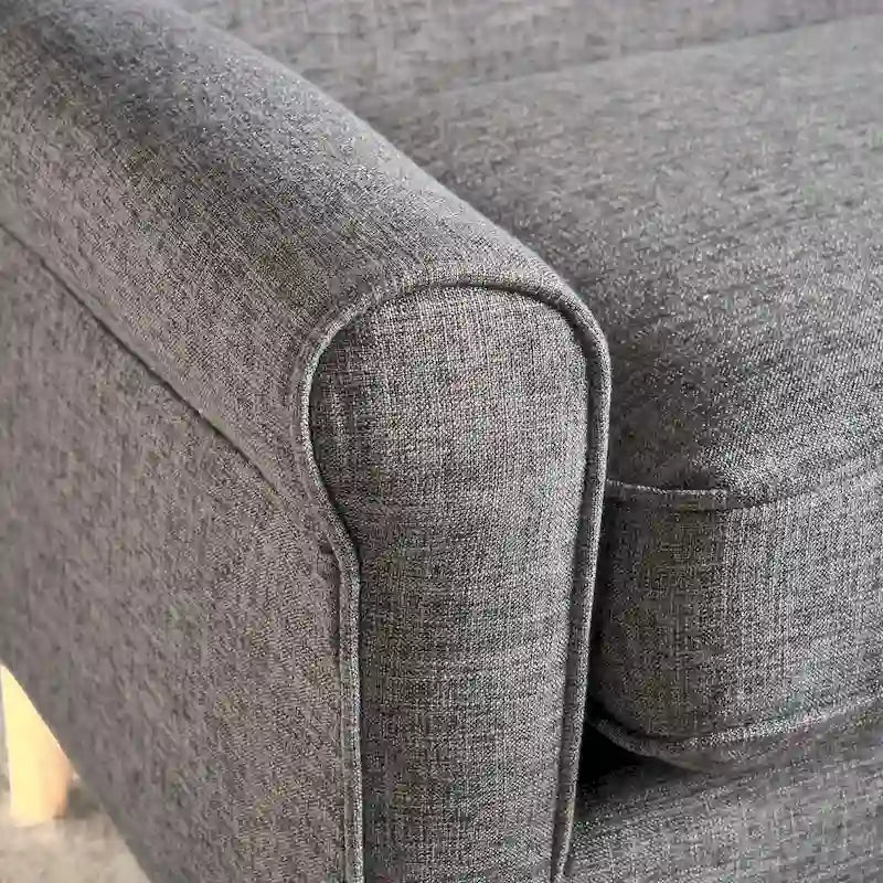 Causeuse en tissu Mariah Mid-Century