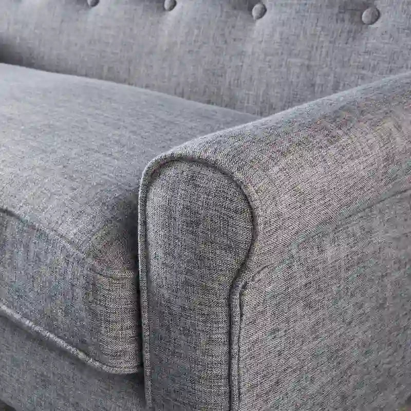 Causeuse en tissu Mariah Mid-Century