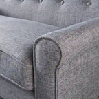 Causeuse en tissu Mariah Mid-Century