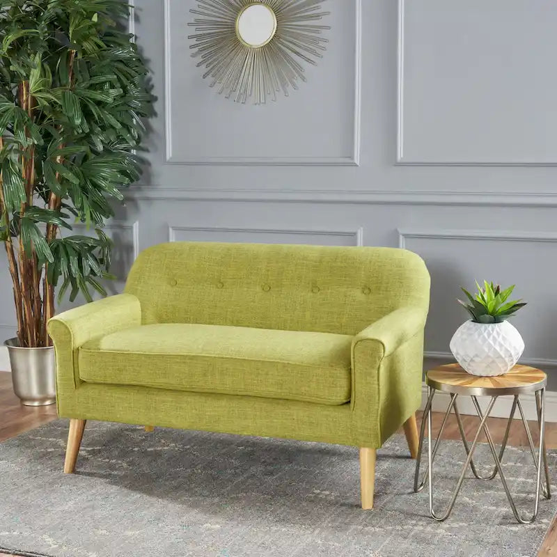 Causeuse en tissu Mariah Mid-Century