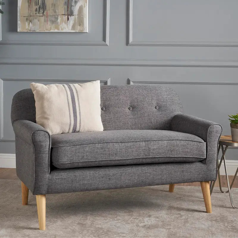 Causeuse en tissu Mariah Mid-Century