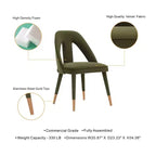 Chaise de salle à manger Neda en velours moderne - Manhattan Comfort