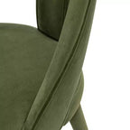 Chaise de salle à manger Neda en velours moderne - Manhattan Comfort