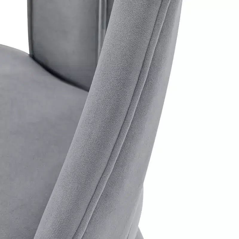 Chaise de salle à manger Neda en velours moderne - Manhattan Comfort