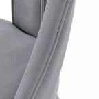 Chaise de salle à manger Neda en velours moderne - Manhattan Comfort