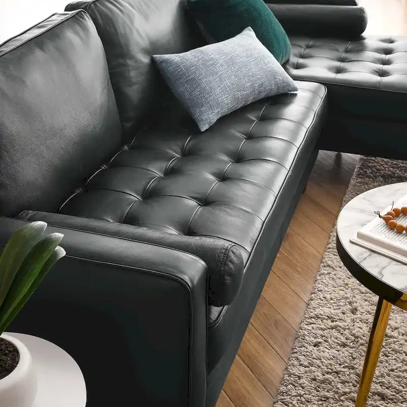 Canapé d'angle en cuir Valour 98