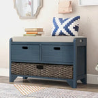 Banc à chaussures entièrement assemblé avec coussin amovible
