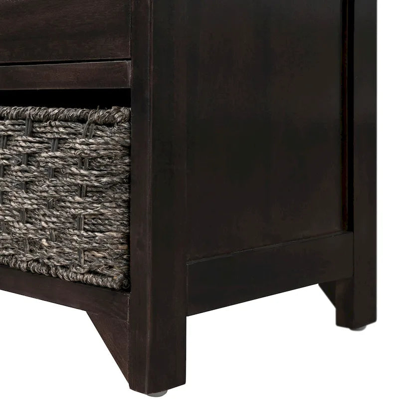 Banc à chaussures entièrement assemblé avec coussin amovible