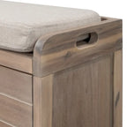 Banc à chaussures entièrement assemblé avec coussin amovible