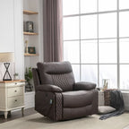 Fauteuil inclinable électrique chauffant de massage en cuir moderne pour personnes âgées