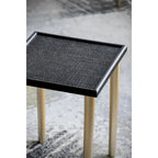 Tables d'appoint gigognes bicolores - Noir/Doré