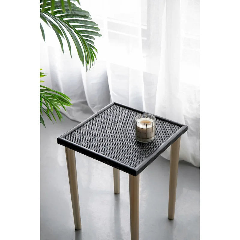 Tables d'appoint gigognes bicolores - Noir/Doré