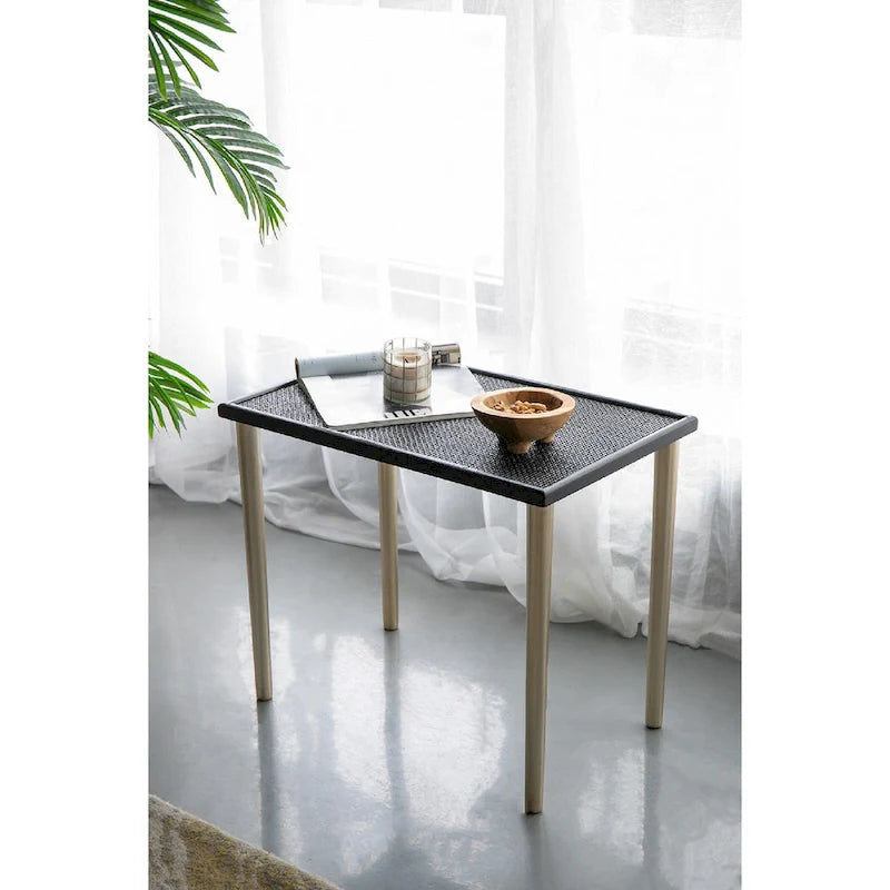 Tables d'appoint gigognes bicolores - Noir/Doré