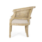 Fauteuil d'appoint en bois et rotin Steinaker