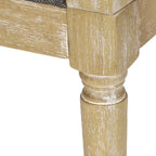 Fauteuil d'appoint en bois et rotin Steinaker