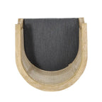 Fauteuil d'appoint en bois et rotin Steinaker