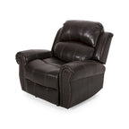 Fauteuil inclinable planeur en cuir reconstitué Charlie
