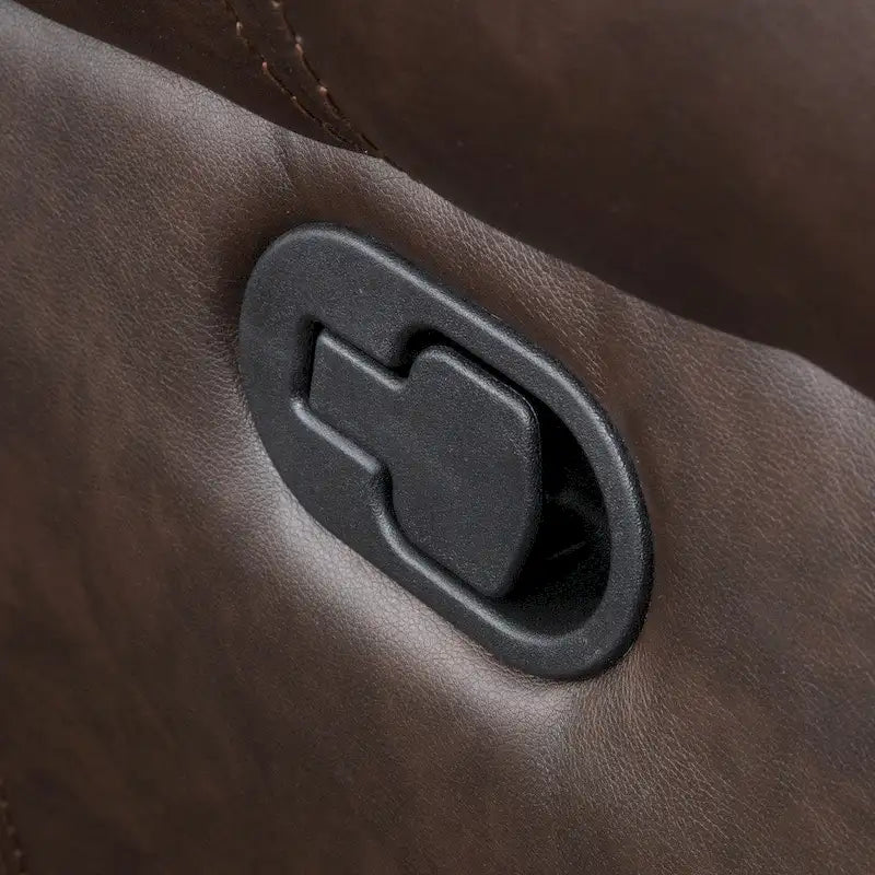Fauteuil inclinable planeur en cuir reconstitué Charlie