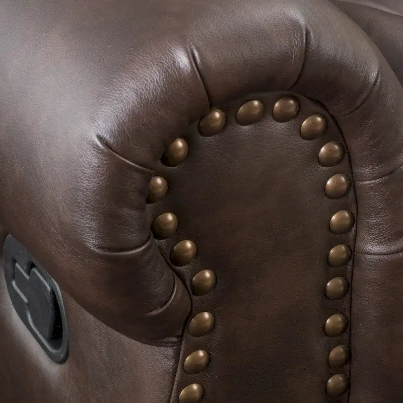 Fauteuil inclinable planeur en cuir reconstitué Charlie