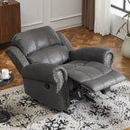 Fauteuil inclinable planeur en cuir reconstitué Charlie