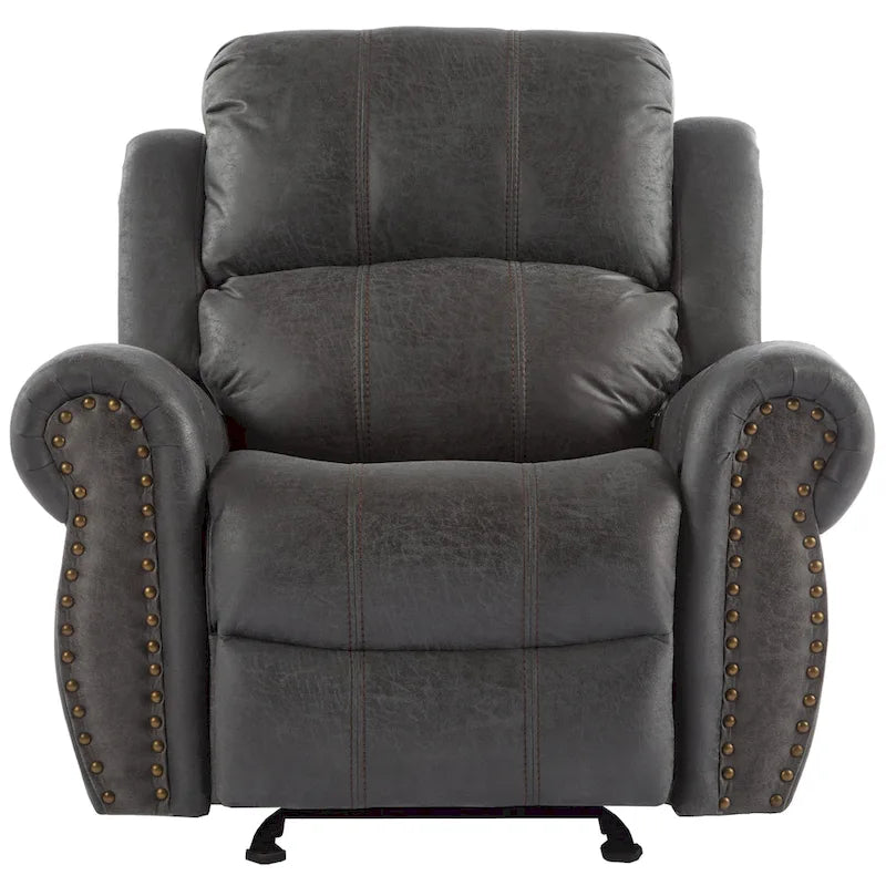 Fauteuil inclinable planeur en cuir reconstitué Charlie