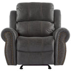 Fauteuil inclinable planeur en cuir reconstitué Charlie