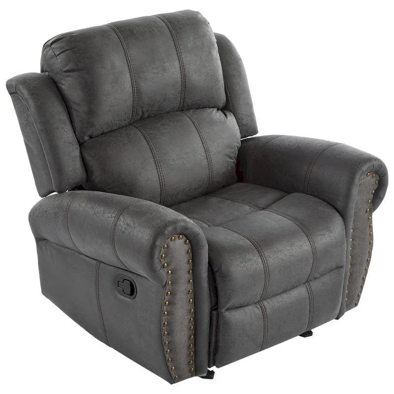 Fauteuil inclinable planeur en cuir reconstitué Charlie