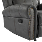 Fauteuil inclinable planeur en cuir reconstitué Charlie