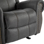 Fauteuil inclinable planeur en cuir reconstitué Charlie