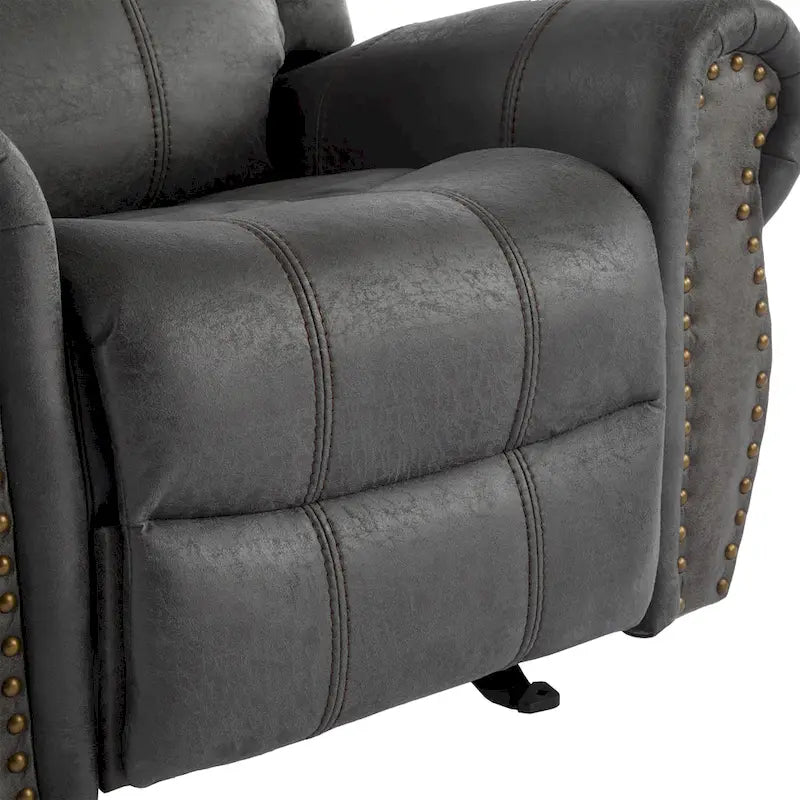 Fauteuil inclinable planeur en cuir reconstitué Charlie
