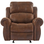 Fauteuil inclinable planeur en cuir reconstitué Charlie