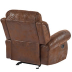 Fauteuil inclinable planeur en cuir reconstitué Charlie
