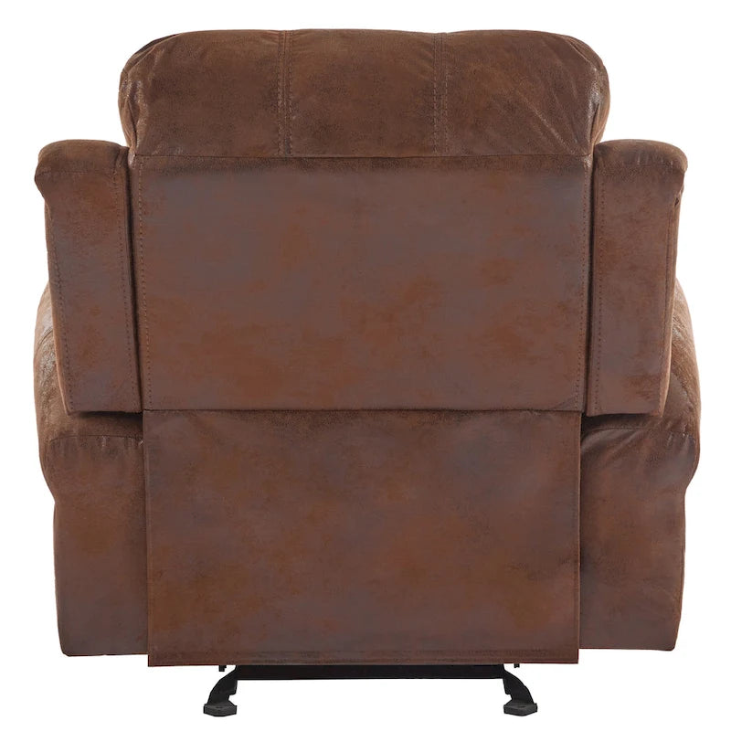 Fauteuil inclinable planeur en cuir reconstitué Charlie