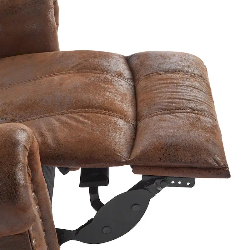 Fauteuil inclinable planeur en cuir reconstitué Charlie