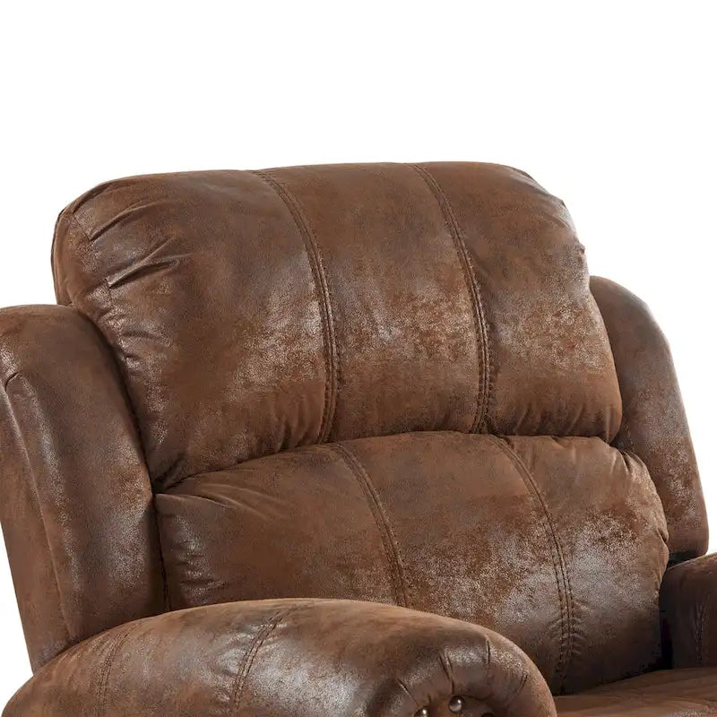 Fauteuil inclinable planeur en cuir reconstitué Charlie