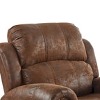 Fauteuil inclinable planeur en cuir reconstitué Charlie