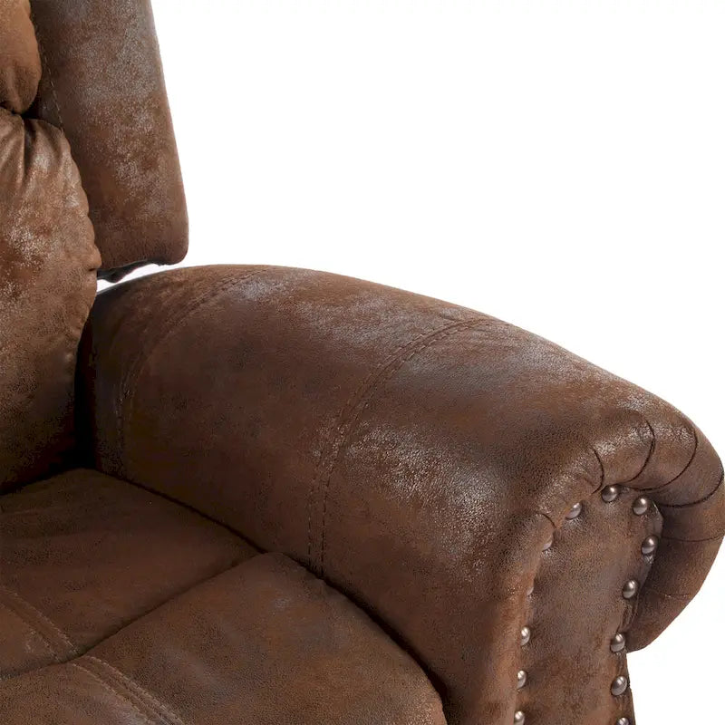 Fauteuil inclinable planeur en cuir reconstitué Charlie