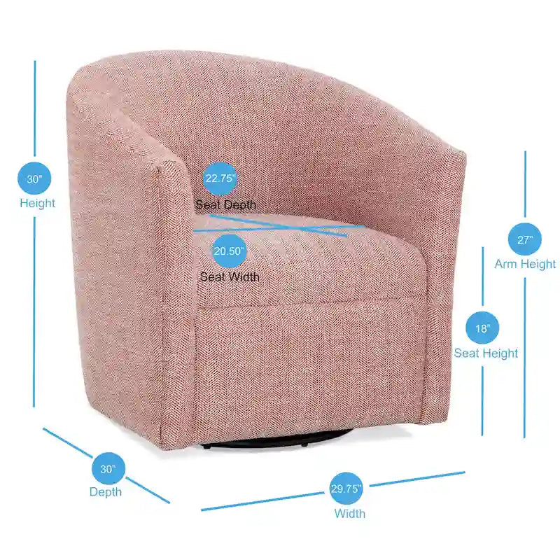 Fauteuil d'appoint pivotant Leony