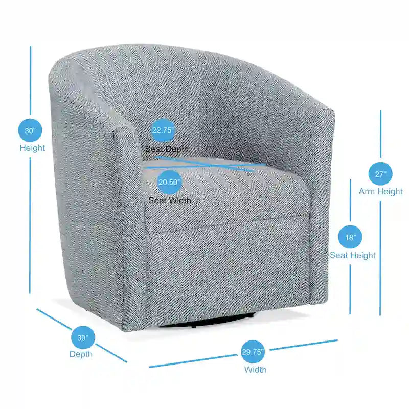 Fauteuil d'appoint pivotant Leony
