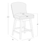 Tabouret de comptoir pivotant Mia