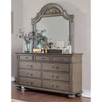Commode traditionnelle à 9 tiroirs et miroir