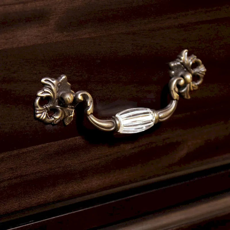 Commode traditionnelle à 9 tiroirs et miroir