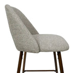 Tabouret de bar moderne rembourré pied noyer