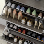 Meuble de rangement à chaussures à 2 niveaux pour entrée