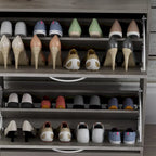 Meuble de rangement à chaussures à 2 niveaux pour entrée